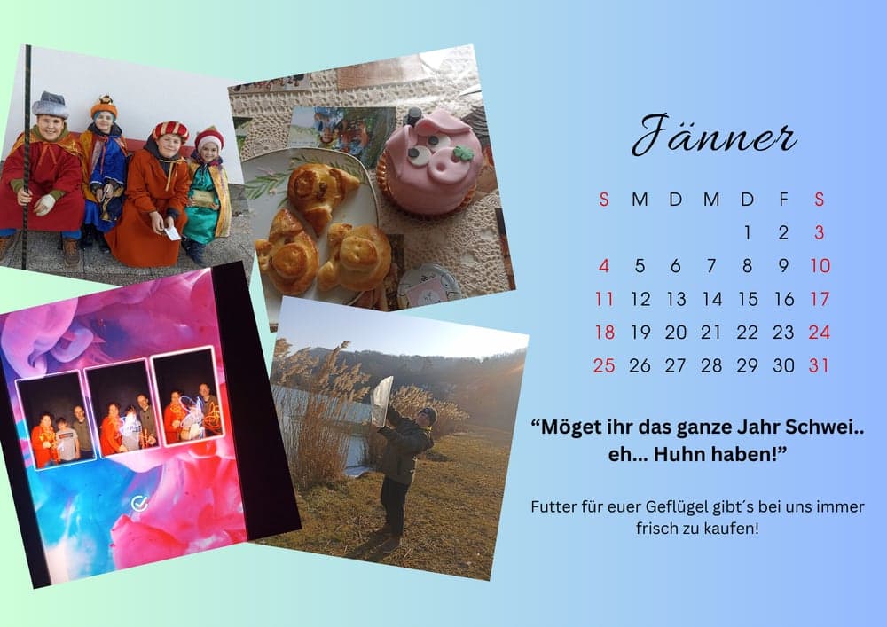 Kalender 2026 — Jänner