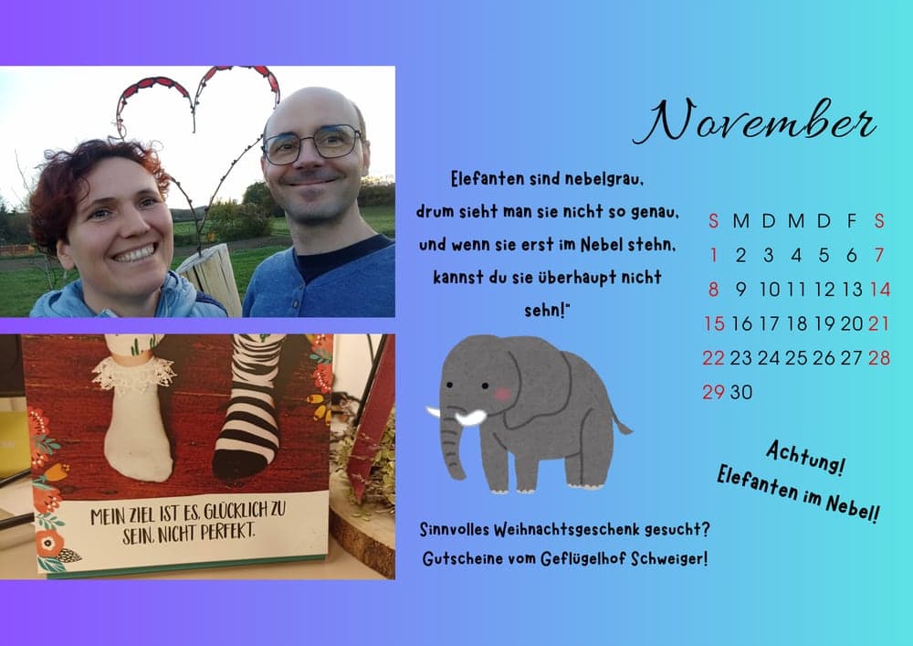 Kalender 2026 — November